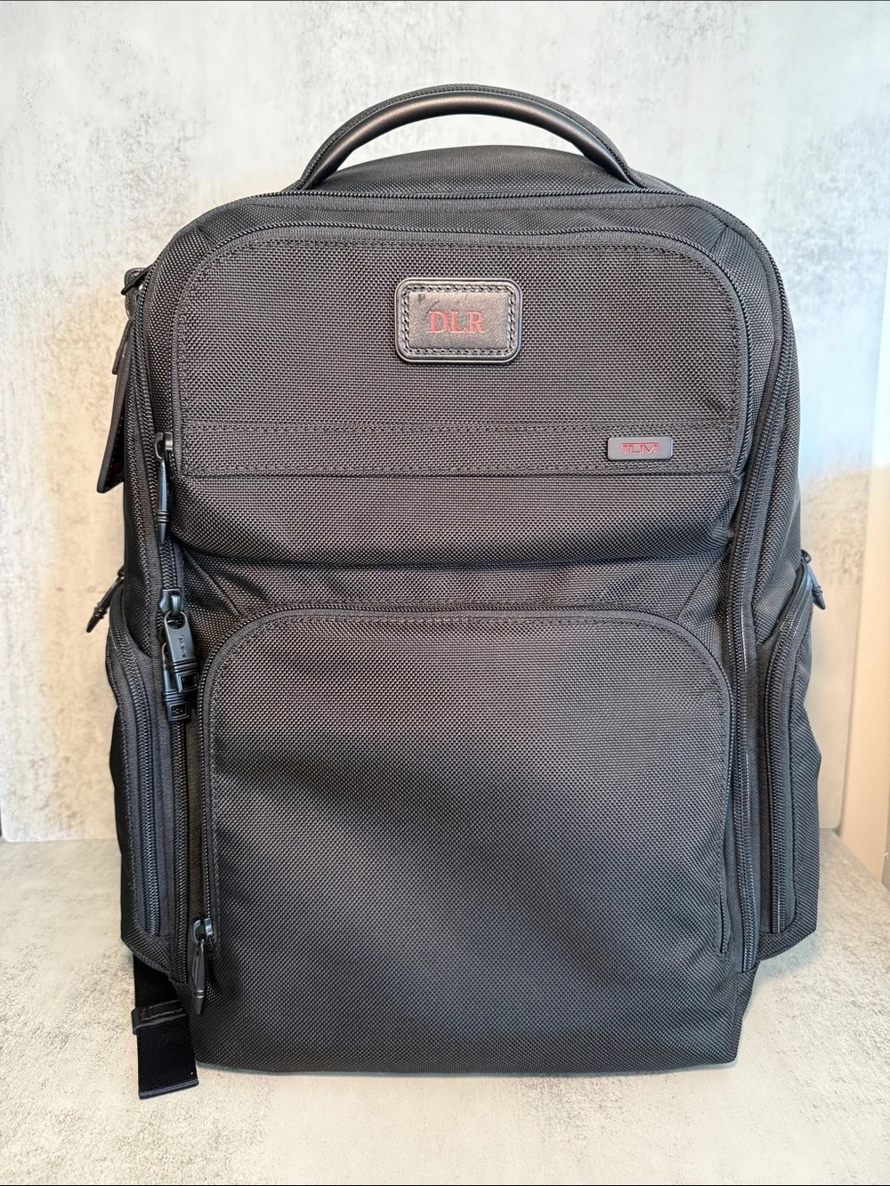 TUMI Black Ballistic Nylon Business Travel Laptop Backpack